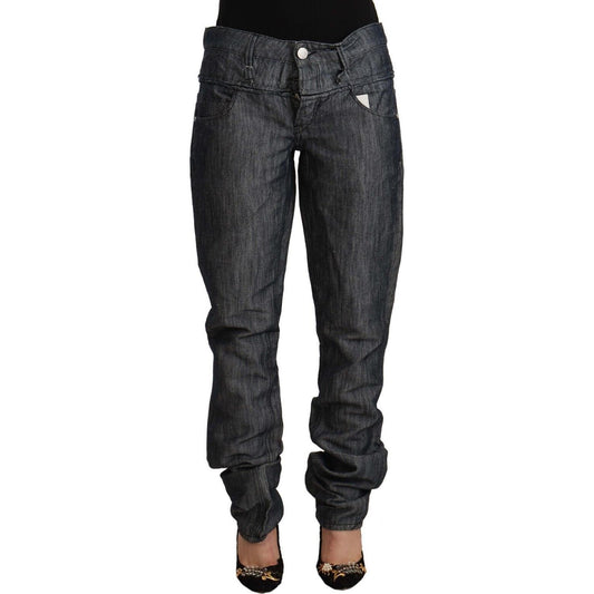 Chic Mid-Waist Straight-Cut Acht Jeans Acht Dark Slate Gray