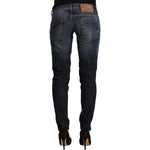 Acht Blue Washed Cotton Low Waist Skinny Denim Jeans PAN71185 - 26