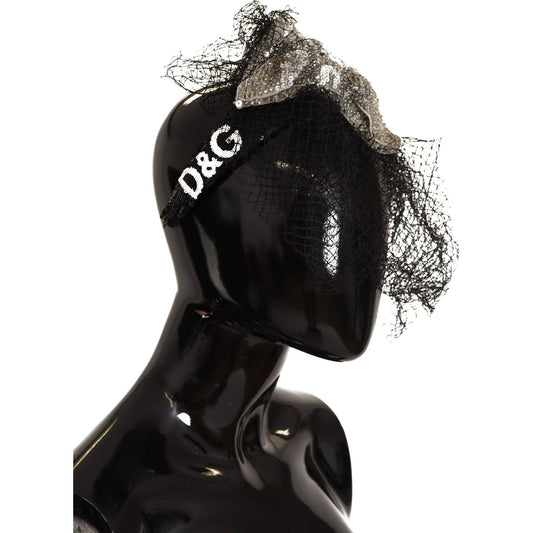 Dolce & Gabbana Glamorous Black Sequined Designer Diadem Dolce & Gabbana Black