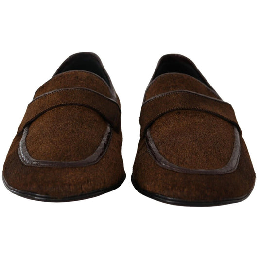 Dolce & Gabbana Exquisite Exotic Leather Loafers Dolce & Gabbana Black