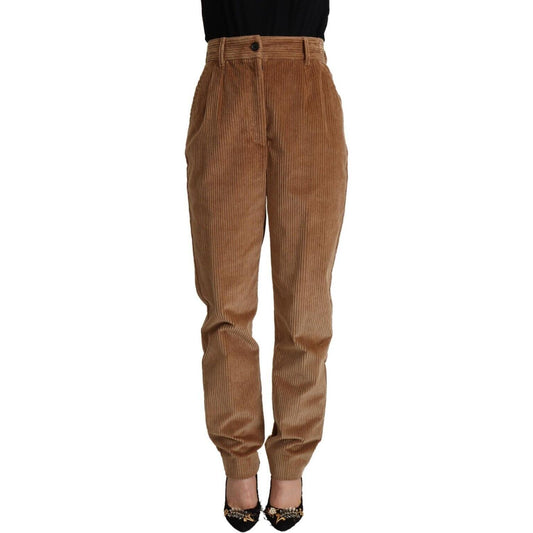 Dolce & Gabbana Chic High-Waisted Corduroy Skinny Pants Dolce & Gabbana Sienna