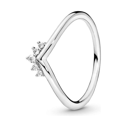 PANDORA JEWELS Mod. TIARA WISHBONE - RING - Size 54 DESIGNER FASHION JEWELLERY PANDORA Lavender