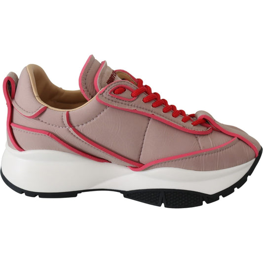 Jimmy Choo Ballet Pink Chic Padded Sneakers Jimmy Choo Rosy Brown