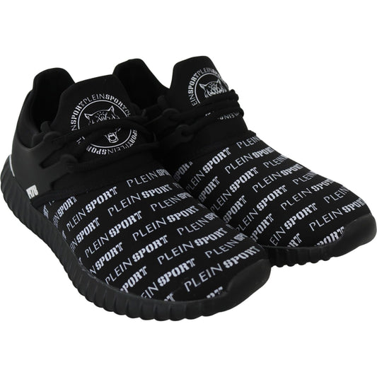 Plein Sport Chic Black Runner Henry Sport Sneakers MAN SNEAKERS Plein Sport Black