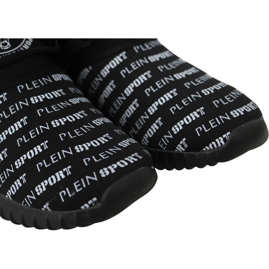Plein Sport Chic Black Runner Henry Sport Sneakers MAN SNEAKERS Plein Sport Black