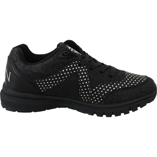 Plein Sport Elegant Black Runner Jasmines Sport Shoes Plein Sport Black