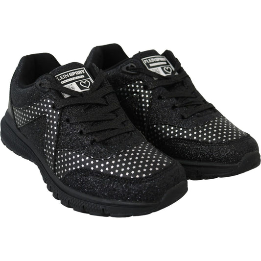 Plein Sport Elegant Black Runner Jasmines Sport Shoes Plein Sport Black