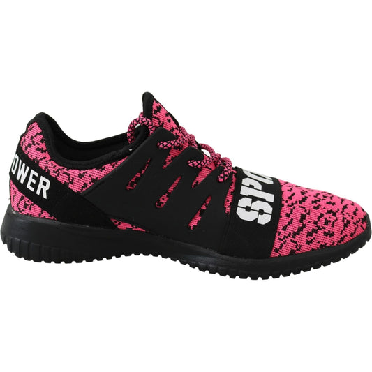 Plein Sport Chic Pink Blush Athletic Sneakers Plein Sport Pale Violet Red