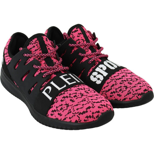 Plein Sport Chic Pink Blush Athletic Sneakers Plein Sport Pale Violet Red