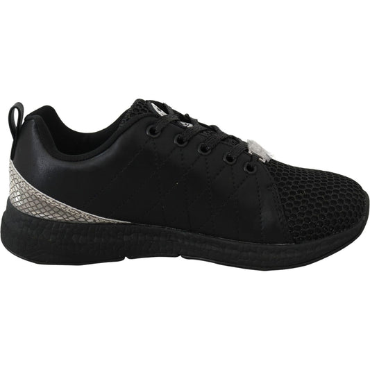 Plein Sport Exquisite Black Runner Gisella Sports Sneakers Plein Sport Black