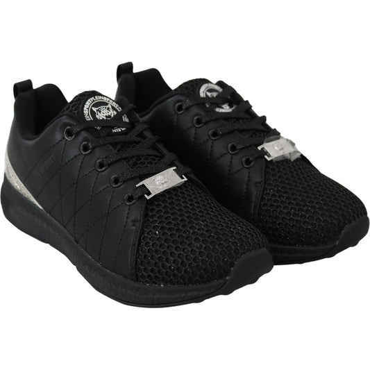 Plein Sport Exquisite Black Runner Gisella Sports Sneakers Plein Sport Black