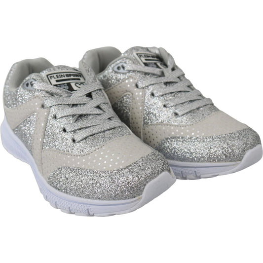Plein Sport Chic Silver Runner Jasmines Sneakers Plein Sport Dark Gray