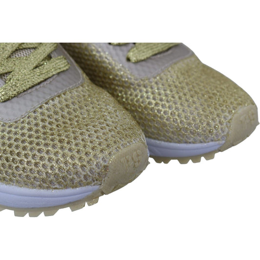 Plein Sport Exquisite Gold Polyester Sport Sneakers Plein Sport Slate Gray