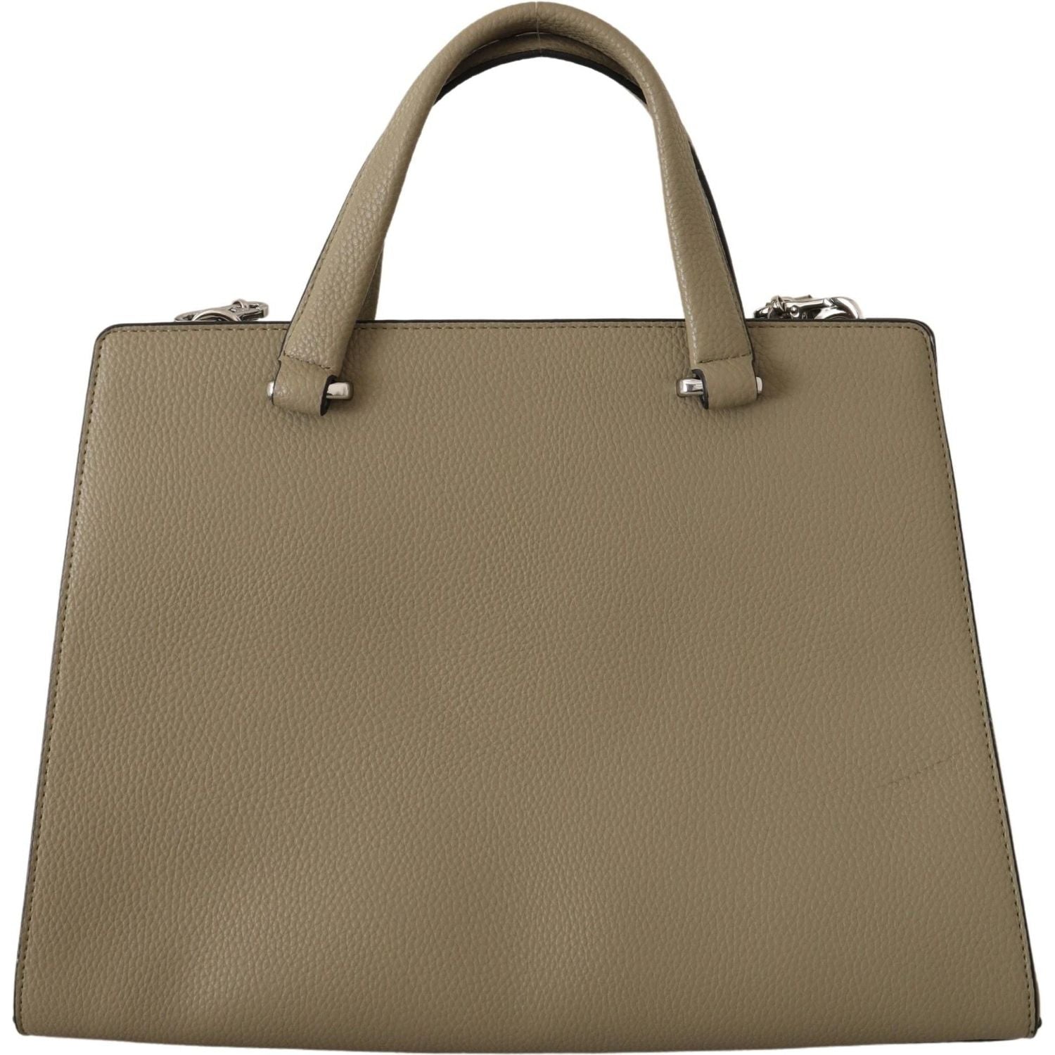 Front view with bag zipped and handles upright.