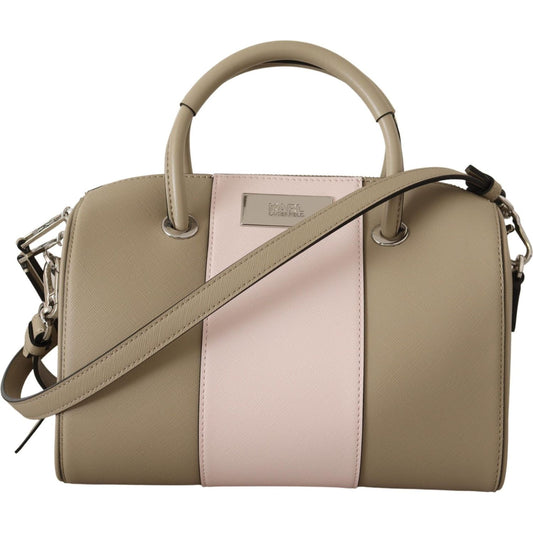 Karl Lagerfeld Elegant Green Shoulder Handbag Karl Lagerfeld Rosy Brown
