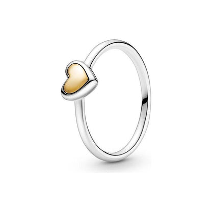 PANDORA JEWELS Mod. GOLDEN HEART - RING - Size 52