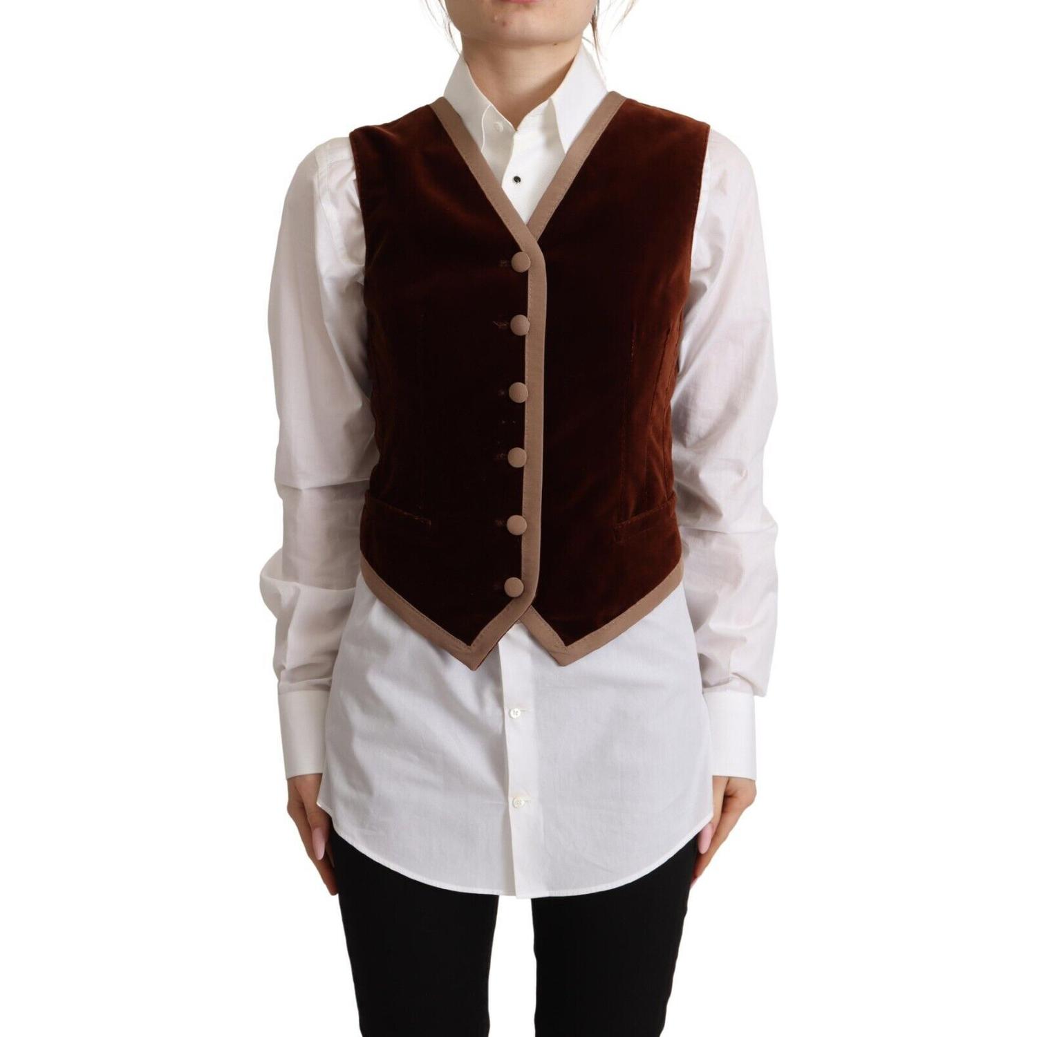 优雅波尔多天鹅绒无袖上衣