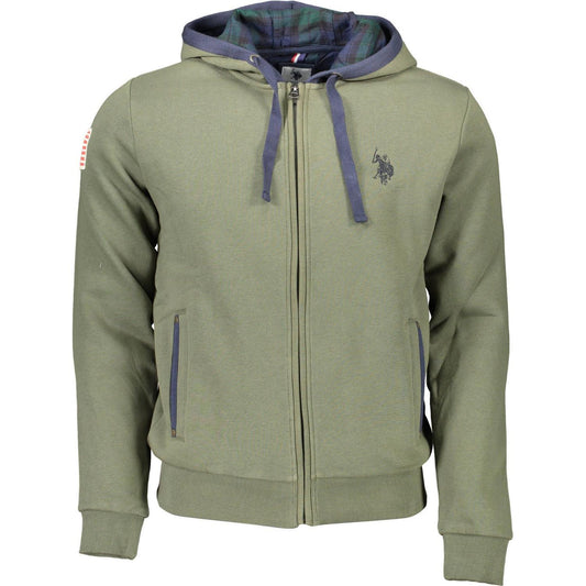 U.S. POLO ASSN. Green Cotton Men Sweater