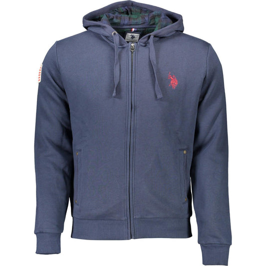 U.S. POLO ASSN. Blue Cotton Men Sweater