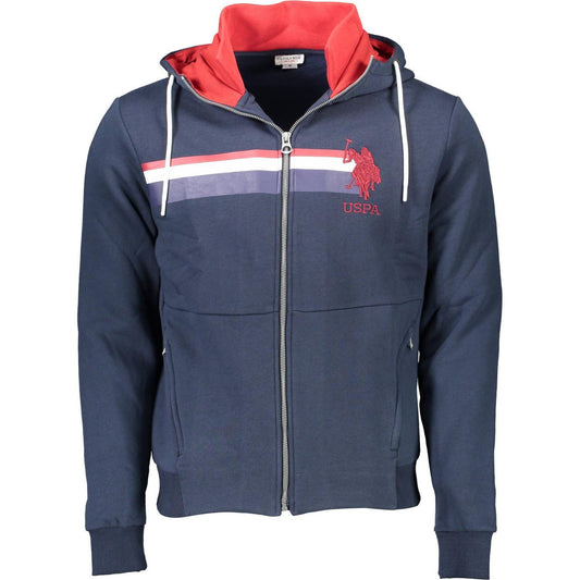 U.S. POLO ASSN. Blue Cotton Men Sweater