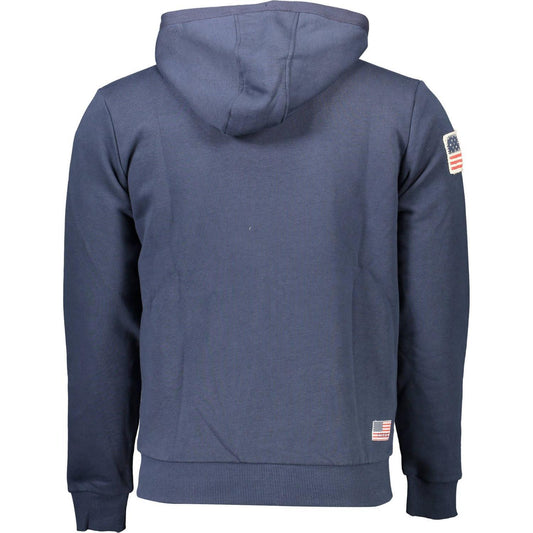 U.S. POLO ASSN. Blue Cotton Men Sweater