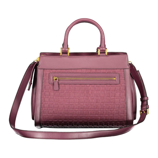 Guess Jeans Elegant Purple Polyurethane Handbag Guess Jeans Dim Gray