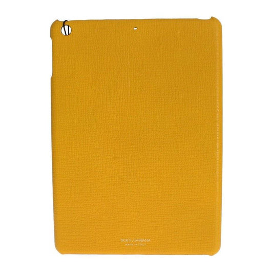 Dolce & Gabbana Chic Yellow Leather Tablet Case Dolce & Gabbana Goldenrod