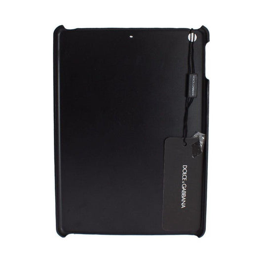 Dolce & Gabbana Chic Yellow Leather Tablet Case Dolce & Gabbana Black