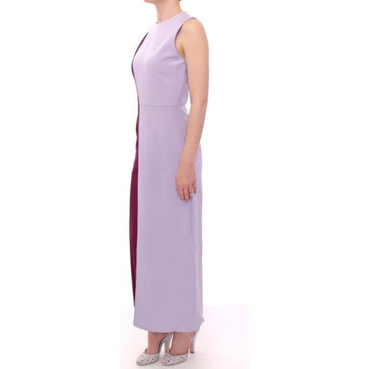 Barbara Casasola Elegant Long Silk Gown in Lavender Barbara Casasola Gray