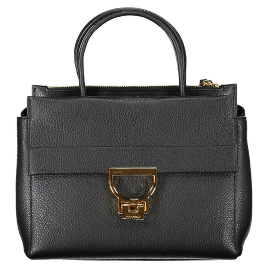 Coccinelle Black Leather Women Handbag Coccinelle Dark Slate Gray