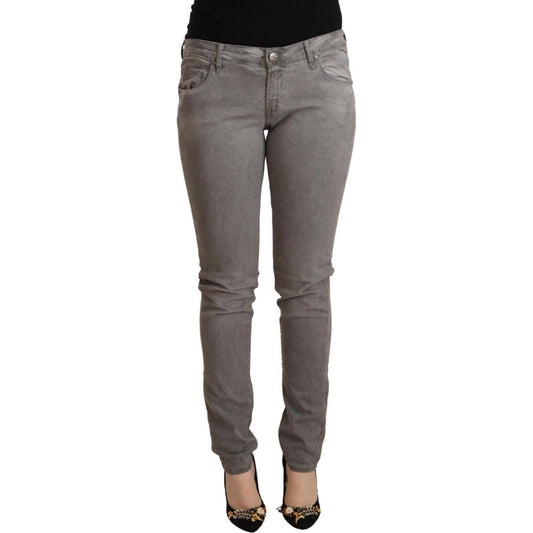 Acht Chic Low Waist Skinny Cotton Blend Jeans Acht Dim Gray