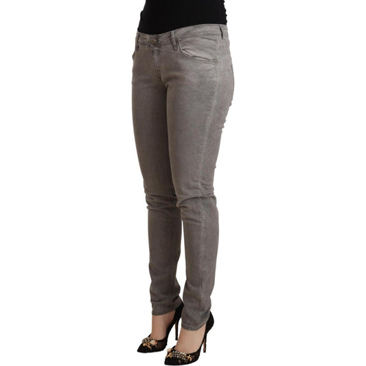 Acht Chic Low Waist Skinny Cotton Blend Jeans Acht Dim Gray