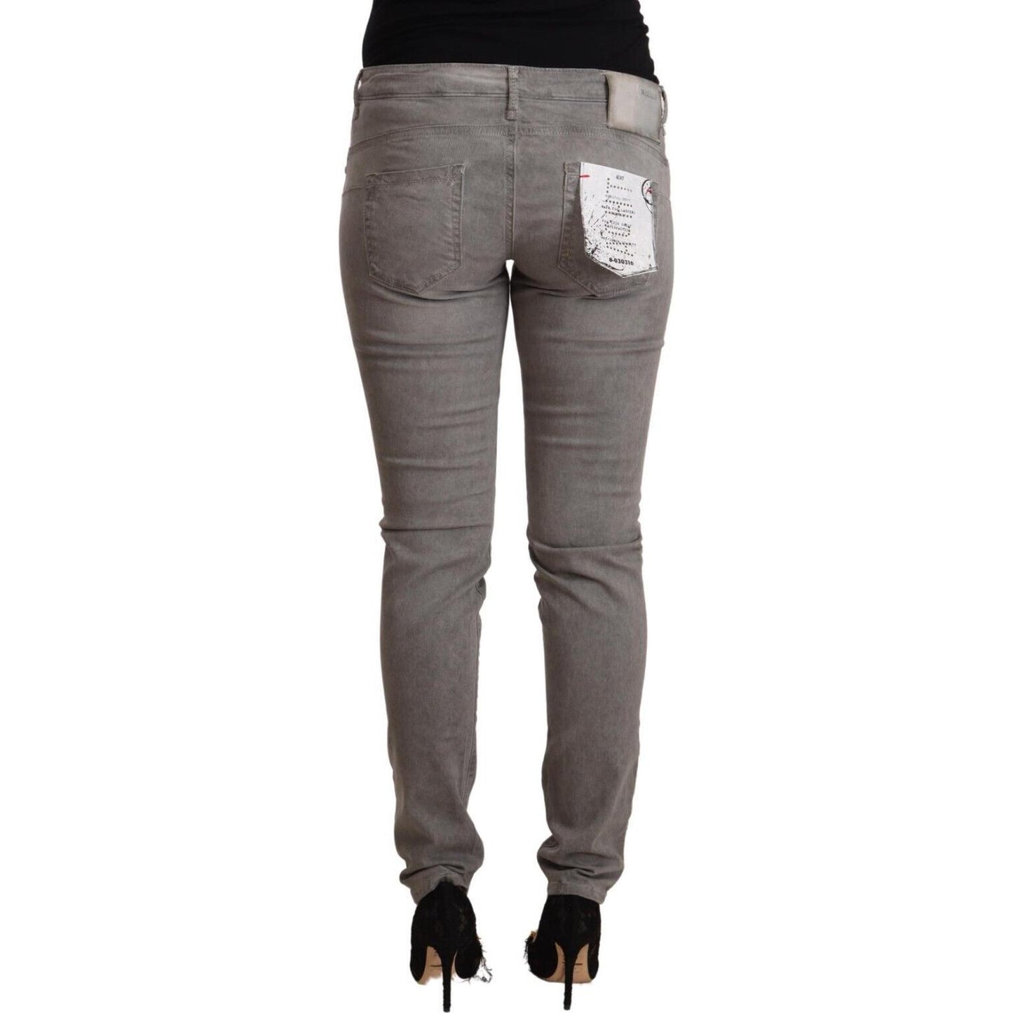 Acht Chic Low Waist Skinny Cotton Blend Jeans Acht Dim Gray