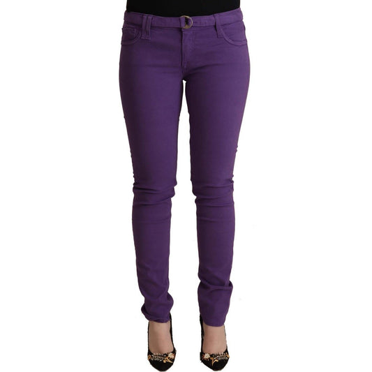 CYCLE Chic Purple Low Waist Skinny Jeans CYCLE Dark Slate Gray