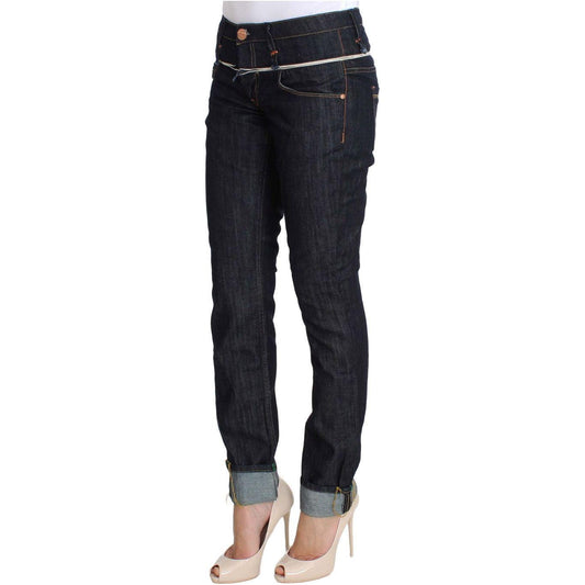 Acht Elegant Straight Leg Dark Blue Jeans Acht Dark Slate Gray
