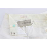 Ermanno Scervino White Striped Straight Fit Pants SIG30369-1