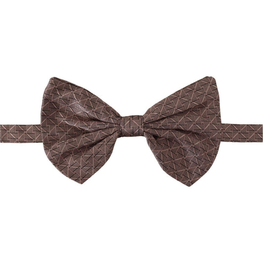 Dolce & Gabbana Elegant Silk Gray Bow Tie - Men's Formalwear Dolce & Gabbana Dim Gray