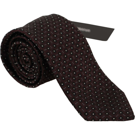 Dolce & Gabbana Elegant Geometric Silk Bow Tie Dolce & Gabbana Black