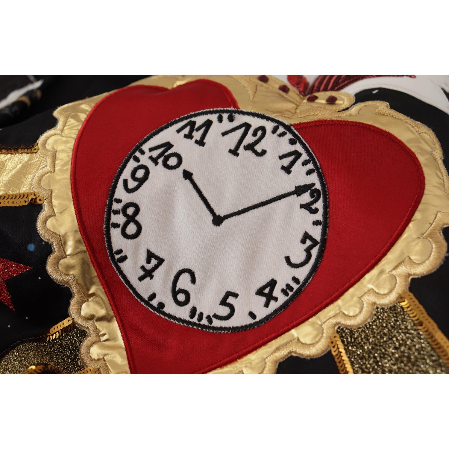 高腰 A 字形缀饰黑色半身裙