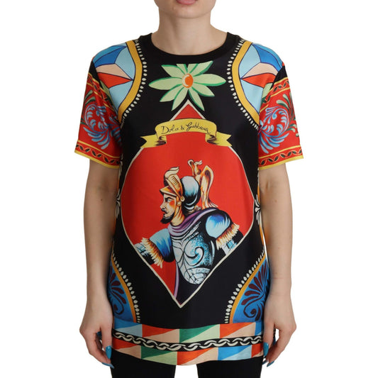 Dolce & Gabbana Glamourous Multicolor Silk Top Dolce & Gabbana Sienna