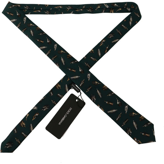 Dolce & Gabbana Elegant Silk Men's Designer Bow Tie Dolce & Gabbana Black