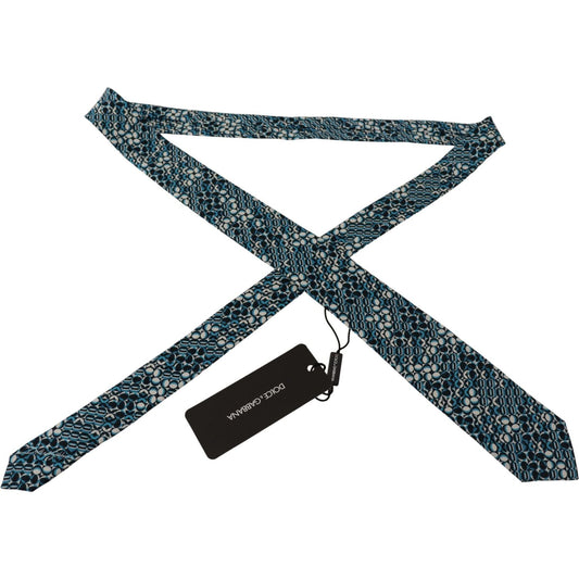Dolce & Gabbana Elegant Silk Blue Bow Tie Dolce & Gabbana Dark Slate Gray
