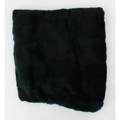 Dolce & Gabbana Green Weasel Fur Crochet Hood Scarf Hat