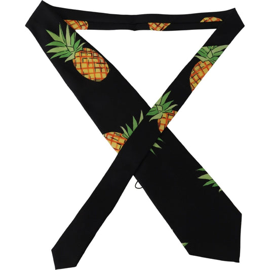 Dolce & Gabbana Elegant Black Silk Tie for Sophisticated Style Dolce & Gabbana Black