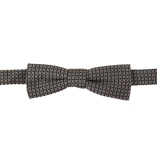 Dolce & Gabbana Elegant Black Silk Bow Tie Dolce & Gabbana Dark Slate Gray