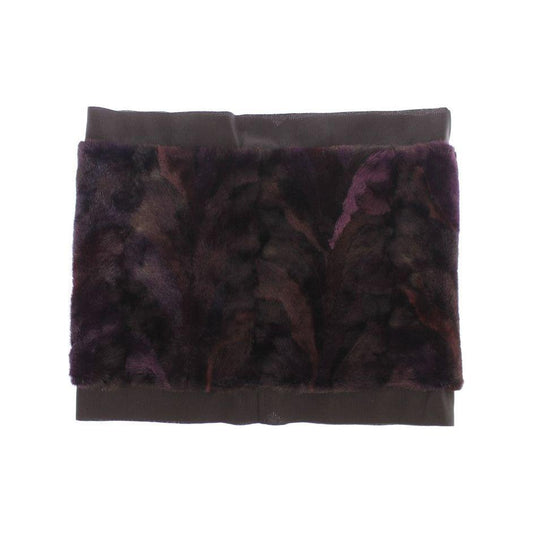 Dolce & Gabbana Exquisite Purple MINK Fur Scarf Wrap Dolce & Gabbana Dark Slate Gray
