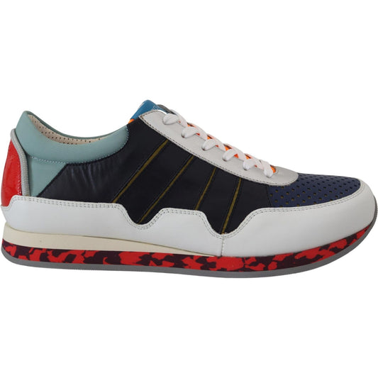 Dolce & Gabbana Elegant Multicolor Low Top Sneakers Dolce & Gabbana Gray