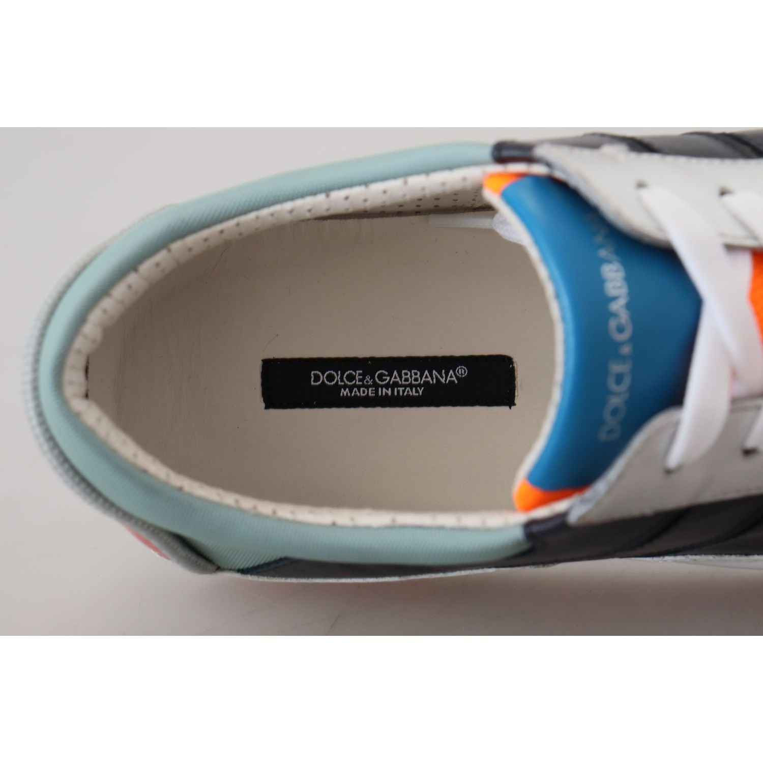 Dolce & Gabbana Multicolor Leather Sport Low Top Sneakers