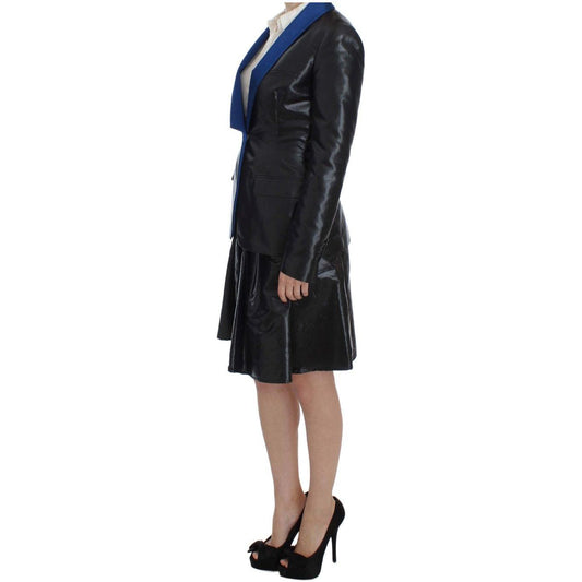 Exte Elegant Two-Piece Black Skirt Suit Skirt Suit Exte Rosy Brown
