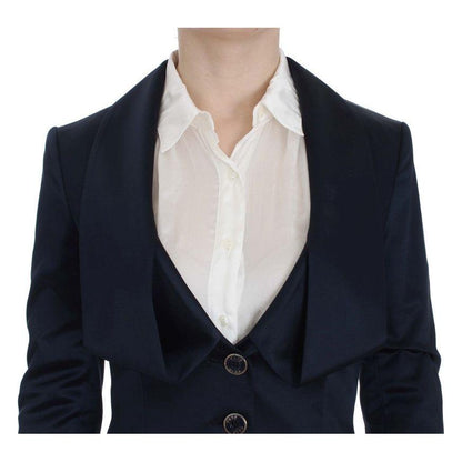 Exte Blue Three Button Single Breasted Blazer Jacket Blazer Jacket